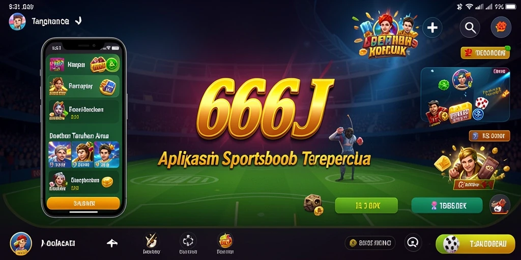 Tampilan menarik dari gameplay Sportsbook di 666J.