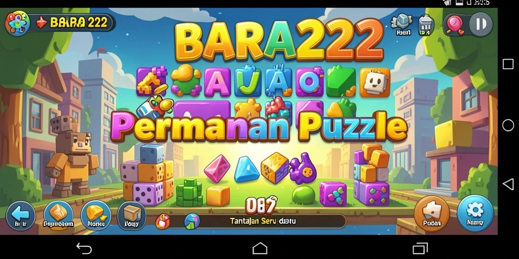Tampilan menarik dari gameplay Puzzle di BARA22.