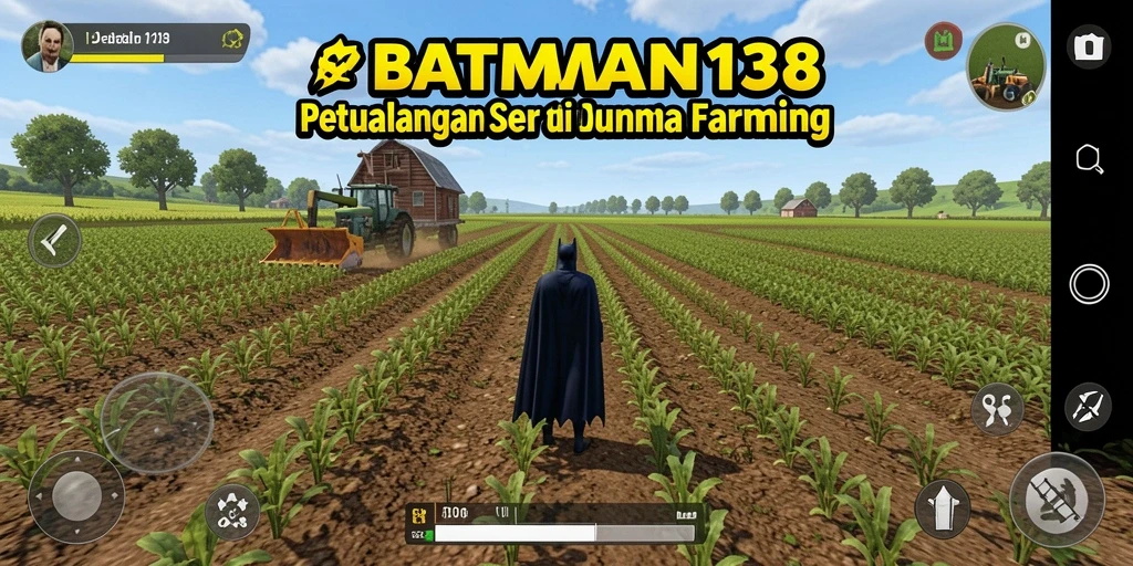 Tampilan menarik dari gameplay pertanian di BATMAN138.