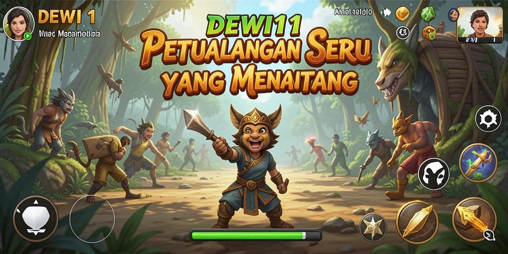Tampilan menarik dari gameplay petualangan DEWI11 yang memukau.