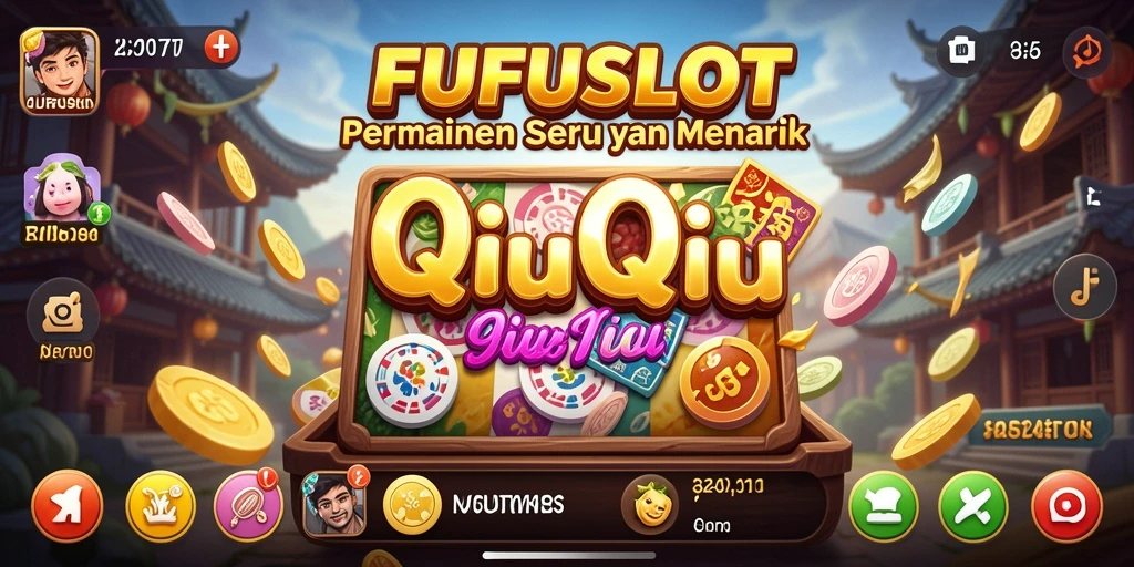 Screenshot gameplay FUFUSLOT menampilkan aksi seru permainan QiuQiu.