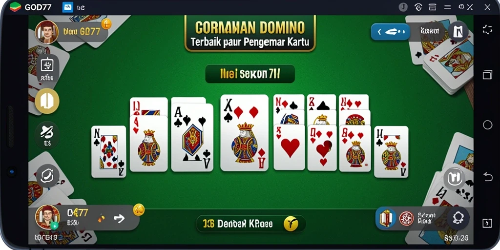 Screenshot gameplay GOD77 yang menampilkan aksi seru permainan Domino.