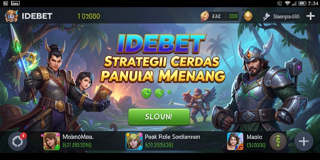Tampilan gameplay IDEBET dengan strategi yang mendebarkan.