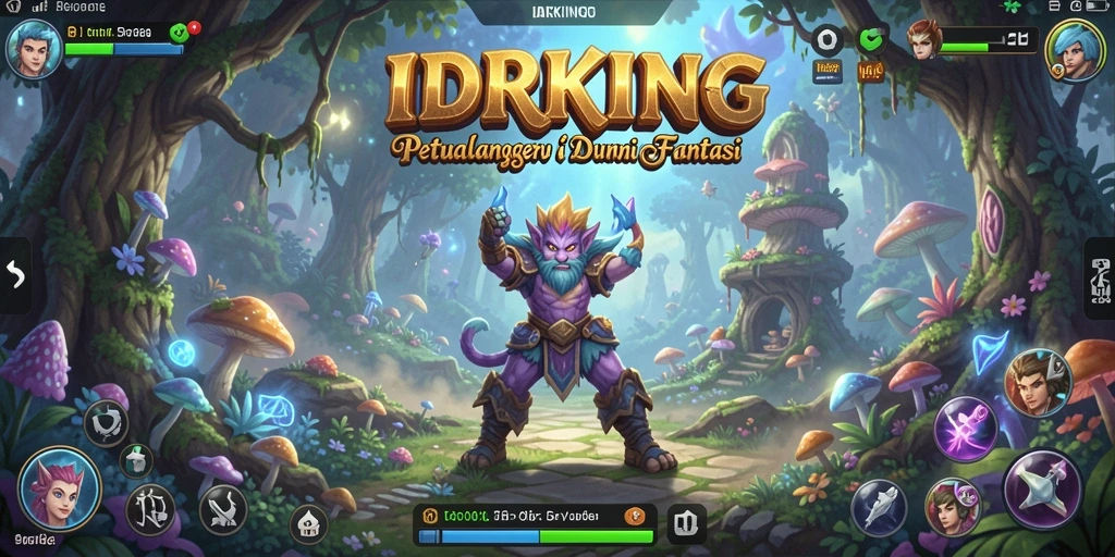 Tampilan gameplay menakjubkan dari IDRKING dengan aksi petualangan.