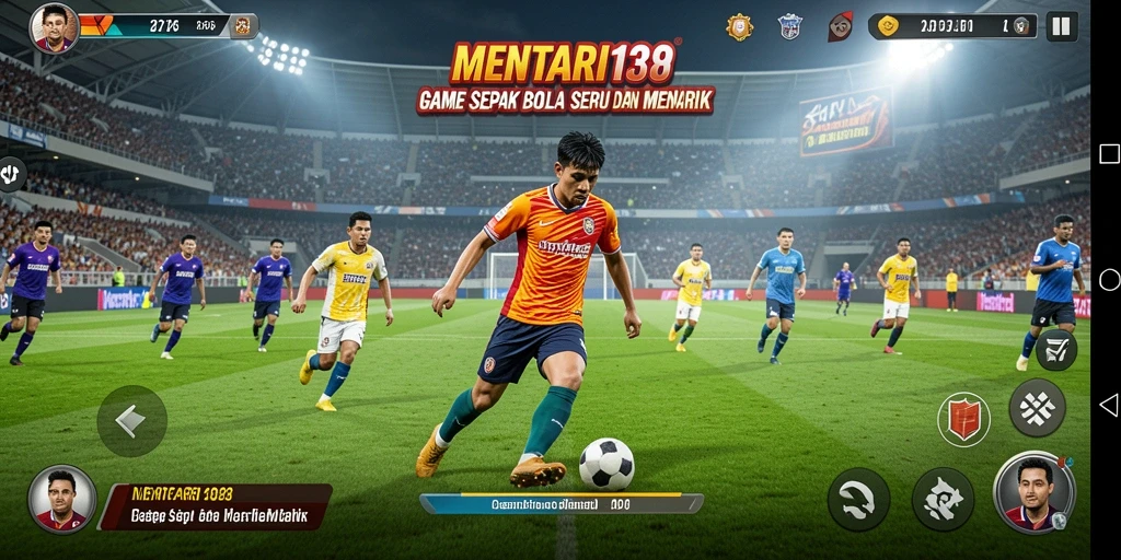 Gameplay seru dalam MENTARI138 dengan aksi sepak bola yang mendebarkan.