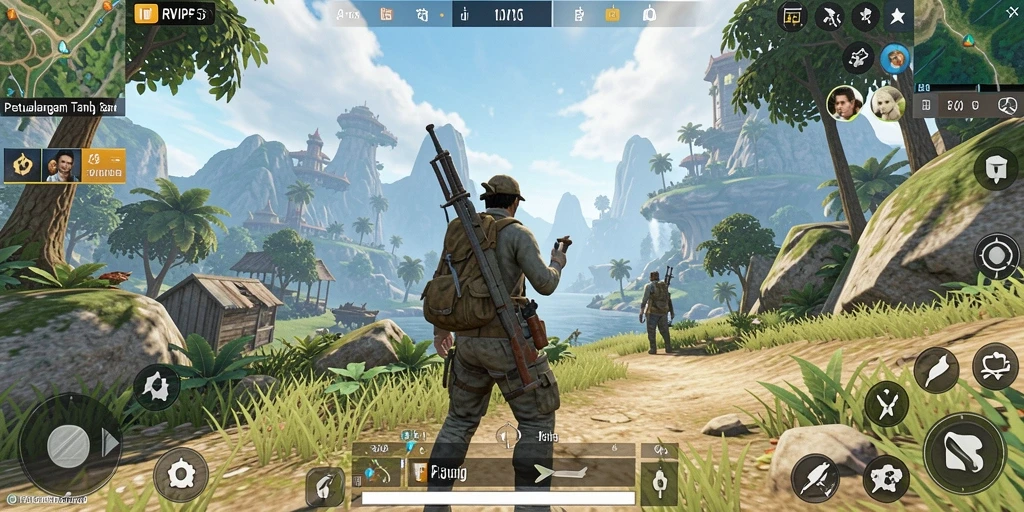 Tampilan gameplay menarik di dunia terbuka RVIP5.