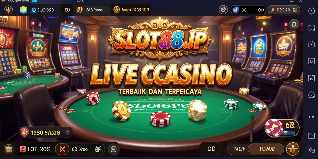 Screenshot utama gameplay Live Casino SLOT88JP yang menakjubkan.