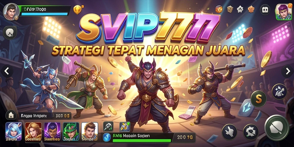 Tampilan gameplay menarik dengan taktik mendalam di SVIP777.